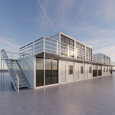 20ft 40ft Prefab Shipping Container House 고급형 전조형 모듈형 주택 모듈형 전조형 유리 주택