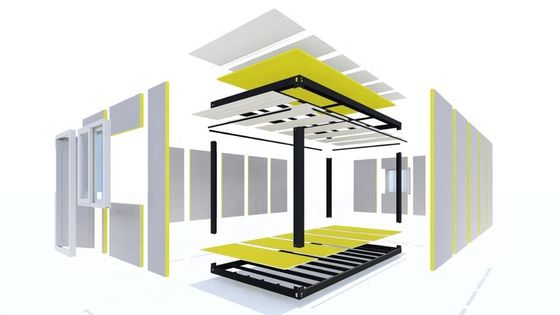 박스페이스 하사 프리팩트리카드 프리팩트리카드 작은 2 침실 모듈형 프리팩트 하우스 고급 생활 20 피트 모바일 컨테이너 홈