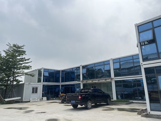 가벼운 강철 40ft 컨테이너 오피스 모듈 디자인 단열과 함께 2 층 컨테이너 오피스 빌딩