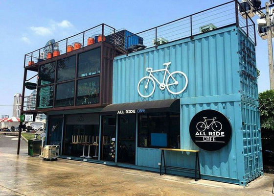 중국 파란 색깔 다방/다방을 위한 상업적인 금속 건물 장비 가동 가능한 회의 공장