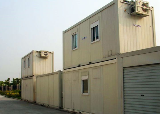 중국 사업을 위한 사무실을 가진 백색 색깔이 환경 친절한 강철 콘테이너에 의하여 유숙합니다 공장