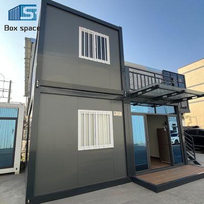 20ft X 20ft 2층 컨테이너 오피스 지붕 델킹 홈 오피스 및 휴양집 개인용